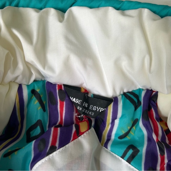 Vintage 90’s Puffer Ski Suit Jacket Prezzia Coat Funky Art to Wear Size Medium - Picture 5 of 11